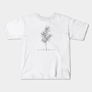 Minimalist Tree Branch Art Kids T-Shirt